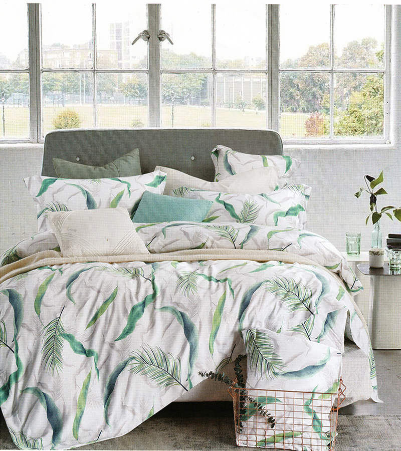 MIYOSHI TENCEL - Green Feather 1M6 x 2M