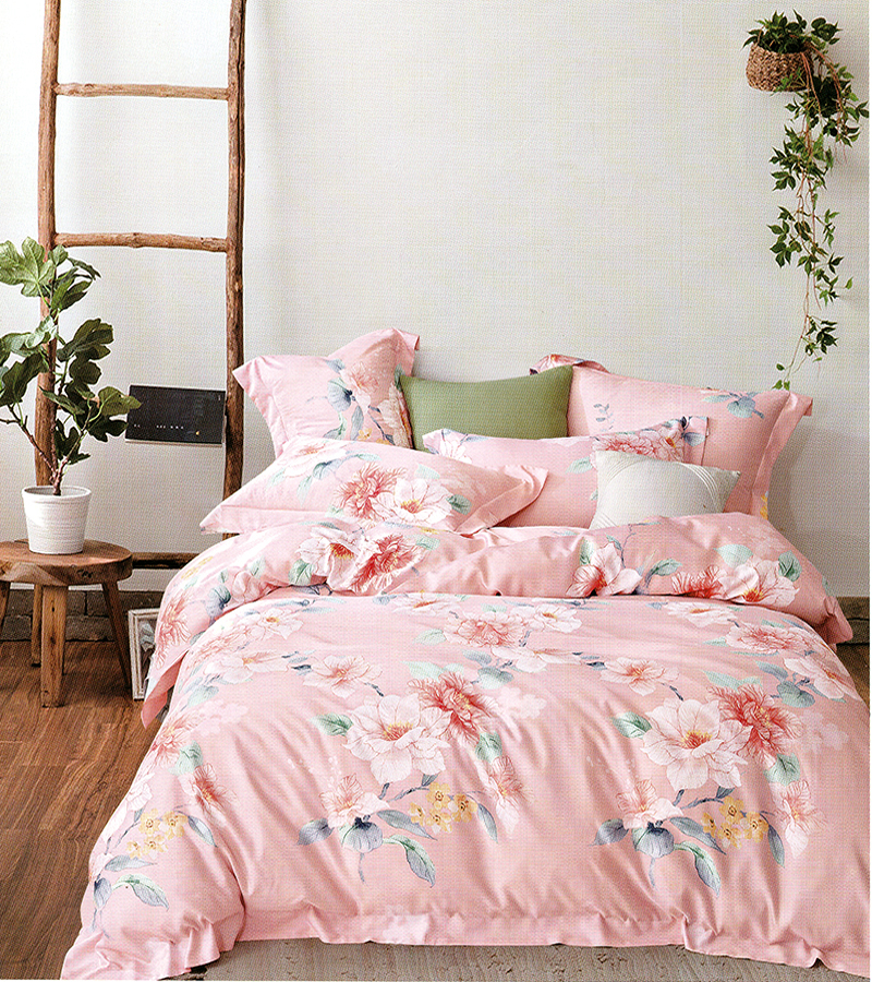 MIYOSHI TENCEL - Orange Daisy 1M6 x 2M