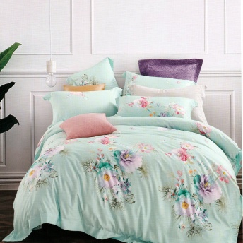 MIYOSHI TENCEL - Green Camella 1M6 x 2M